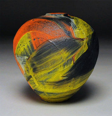 Vessel with Layered Brushwork
