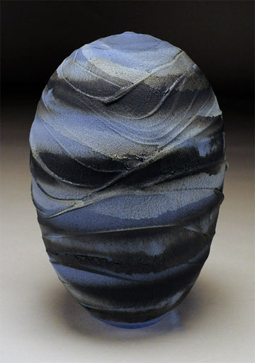 Blue and Black Textured Bands