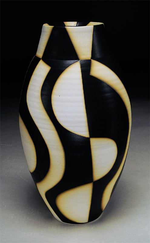 Patterned Vessel with Neck