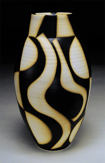 Patterned Vessel with Neck